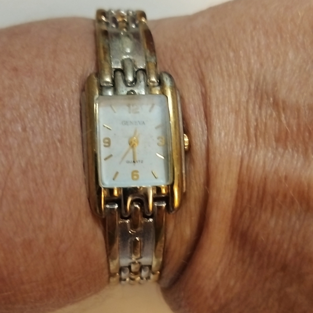 Vintage Geneva Gold and Silver toned Watch